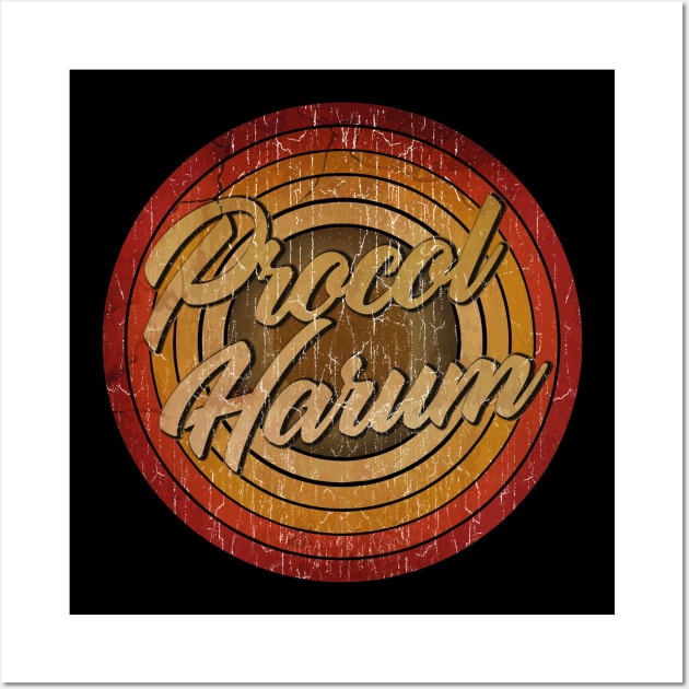 arjunthemaniac,circle vintage retro faded Procol Harum Wall Art by arjunthemaniac